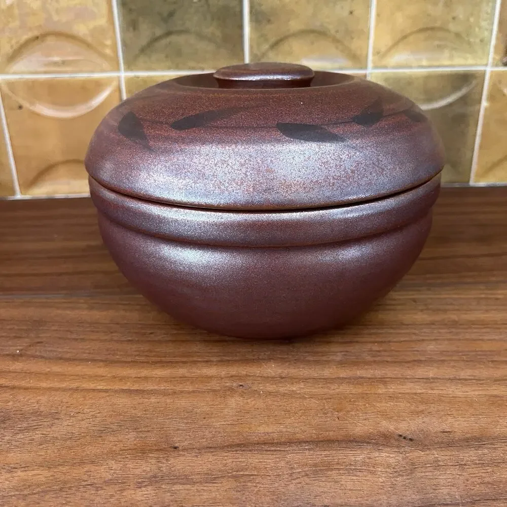 Tachikichi Earthenware Rice Storage Container Japan